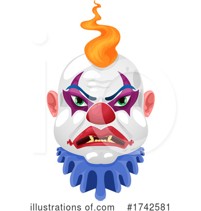 Royalty-Free (RF) Clown Clipart Illustration by Vector Tradition SM - Stock Sample #1742581