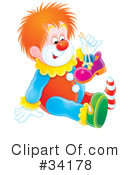 Clown Clipart #34178 by Alex Bannykh