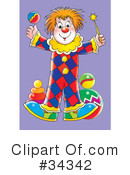 Clown Clipart #34342 by Alex Bannykh