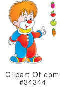Clown Clipart #34344 by Alex Bannykh