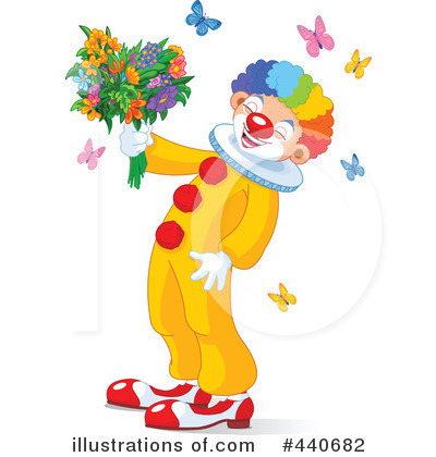 Royalty-Free (RF) Clown Clipart Illustration by Pushkin - Stock Sample #440682
