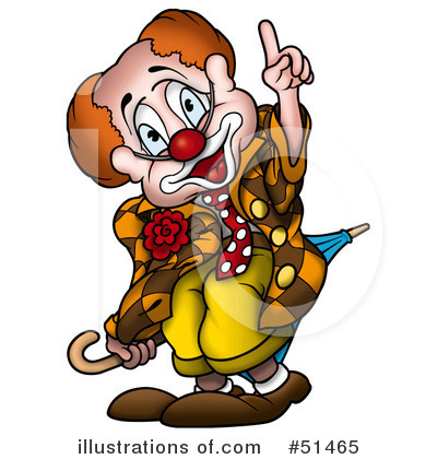 Royalty-Free (RF) Clown Clipart Illustration by dero - Stock Sample #51465