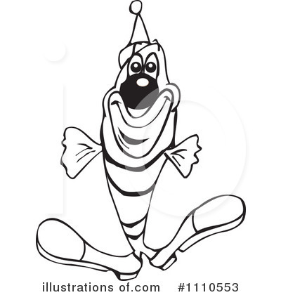 Royalty-Free (RF) Clown Fish Clipart Illustration by Dennis Holmes Designs - Stock Sample #1110553