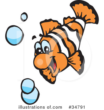 Clownfish Clipart #34791 by Dennis Holmes Designs