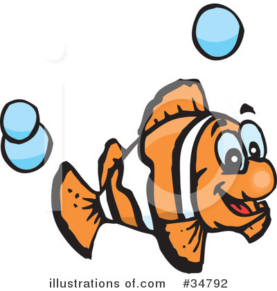 Clownfish Clipart #34792 by Dennis Holmes Designs