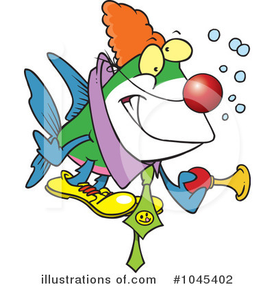 Royalty-Free (RF) Clownfish Clipart Illustration by toonaday - Stock Sample #1045402