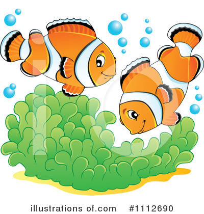 Royalty-Free (RF) Clownfish Clipart Illustration by visekart - Stock Sample #1112690