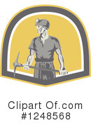 Coal Miner Clipart #1248568 by patrimonio