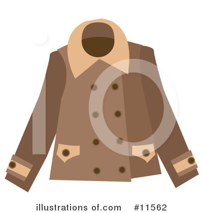 Coat Clipart #11562 by AtStockIllustration