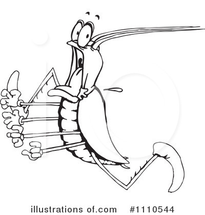 Royalty-Free (RF) Cockroach Clipart Illustration by Dennis Holmes Designs - Stock Sample #1110544