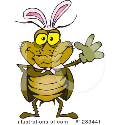 Royalty-Free (RF) Cockroach Clipart Illustration by Dennis Holmes Designs - Stock Sample #1283441