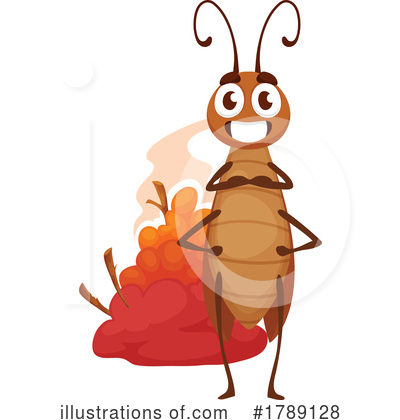 Royalty-Free (RF) Cockroach Clipart Illustration by Vector Tradition SM - Stock Sample #1789128