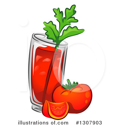 Tomato Juice Clipart #1307903 by BNP Design Studio