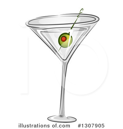 Martini Clipart #1307905 by BNP Design Studio