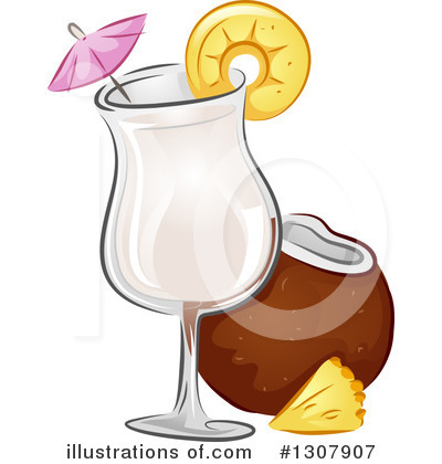 Royalty-Free (RF) Cocktail Clipart Illustration by BNP Design Studio - Stock Sample #1307907