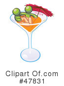 Cocktail Clipart #47831 by Leo Blanchette