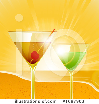 Royalty-Free (RF) Cocktails Clipart Illustration by elaineitalia - Stock Sample #1097903
