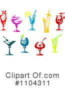 Cocktails Clipart #1104311 by Vector Tradition SM