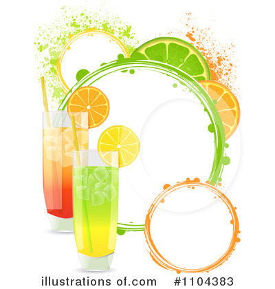 Royalty-Free (RF) Cocktails Clipart Illustration by elaineitalia - Stock Sample #1104383