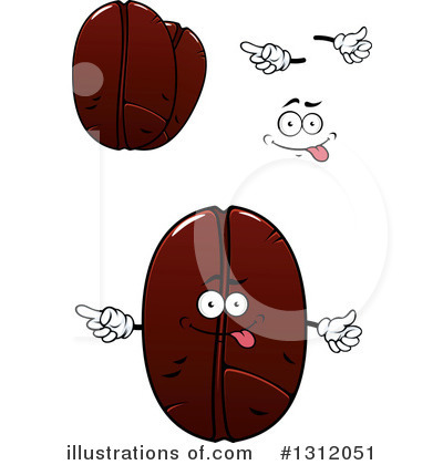 Royalty-Free (RF) Coffee Bean Clipart Illustration by Vector Tradition SM - Stock Sample #1312051