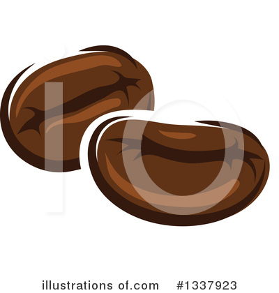 Royalty-Free (RF) Coffee Beans Clipart Illustration by Vector Tradition SM - Stock Sample #1337923