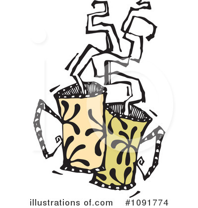 Royalty-Free (RF) Coffee Clipart Illustration by Steve Klinkel - Stock Sample #1091774