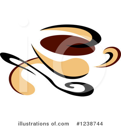 Coffee Cup Clipart #1238744 by Vector Tradition SM