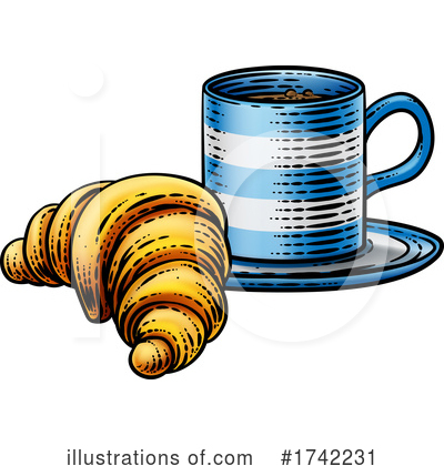 Croissant Clipart #1742231 by AtStockIllustration