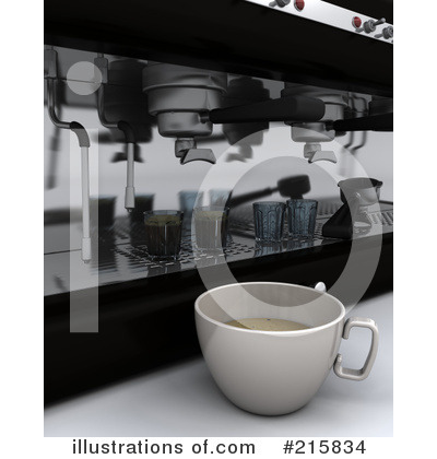 Royalty-Free (RF) Coffee Clipart Illustration by KJ Pargeter - Stock Sample #215834