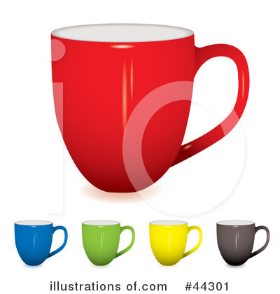 Royalty-Free (RF) Coffee Cup Clipart Illustration by michaeltravers - Stock Sample #44301