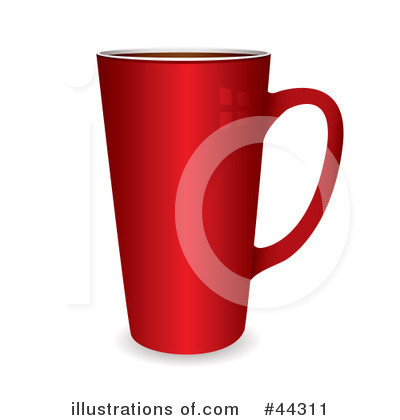 Royalty-Free (RF) Coffee Cup Clipart Illustration by michaeltravers - Stock Sample #44311