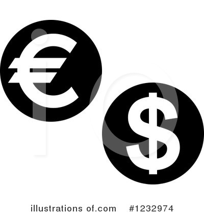 Euros Clipart #1232974 by Vector Tradition SM