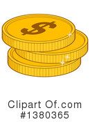 Coin Clipart #1380365 by Hit Toon