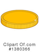 Coin Clipart #1380366 by Hit Toon