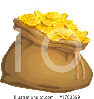 Gold Coins Clipart #1763899 by Vector Tradition SM