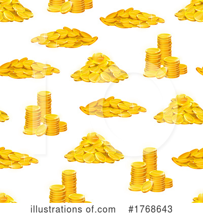 Gold Coins Clipart #1768643 by Vector Tradition SM
