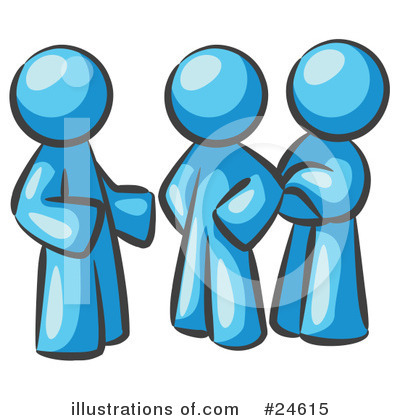 Royalty-Free (RF) Colleagues Clipart Illustration by Leo Blanchette - Stock Sample #24615