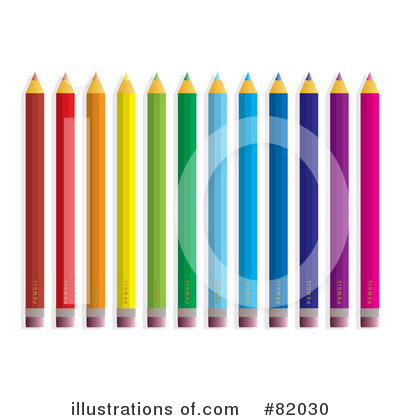 Royalty-Free (RF) Colored Pencil Clipart Illustration by michaeltravers - Stock Sample #82030