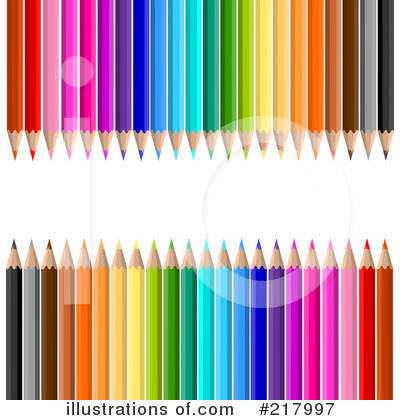 Royalty-Free (RF) Colored Pencils Clipart Illustration by KJ Pargeter - Stock Sample #217997