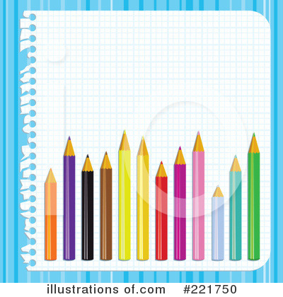 Royalty-Free (RF) Colored Pencils Clipart Illustration by MilsiArt - Stock Sample #221750
