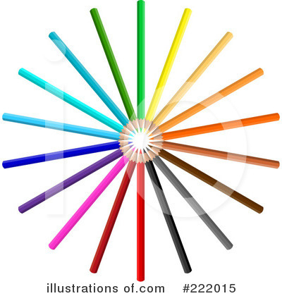 Royalty-Free (RF) Colored Pencils Clipart Illustration by KJ Pargeter - Stock Sample #222015