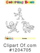 Coloring Book Page Clipart #1204705 by Hit Toon