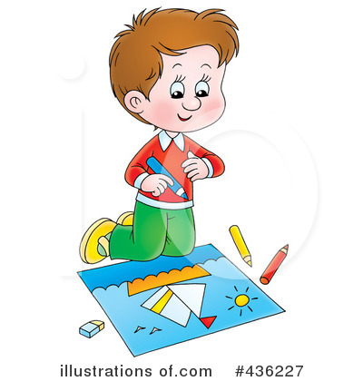 Royalty-Free (RF) Coloring Clipart Illustration by Alex Bannykh - Stock Sample #436227