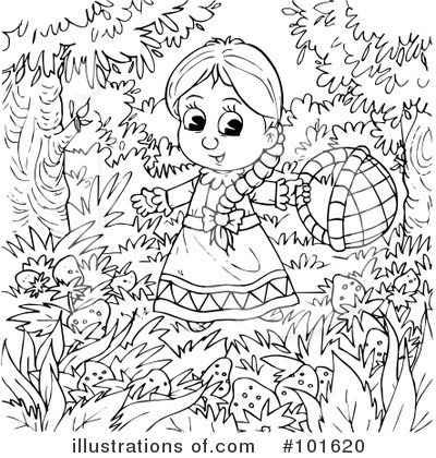 Royalty-Free (RF) Coloring Page Clipart Illustration by Alex Bannykh - Stock Sample #101620