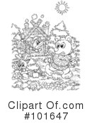Coloring Page Clipart #101647 by Alex Bannykh