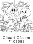 Coloring Page Clipart #101688 by Alex Bannykh