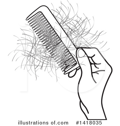 Hair Clipart #1418035 by Lal Perera