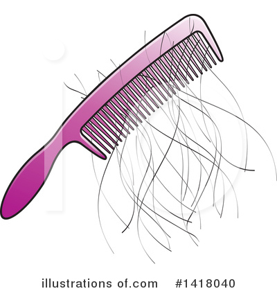 Hair Clipart #1418040 by Lal Perera