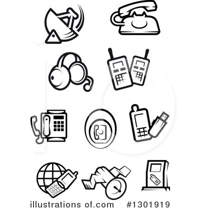 Fax Clipart #1301919 by Vector Tradition SM