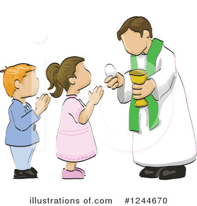 Royalty-Free (RF) Communion Clipart Illustration by David Rey - Stock Sample #1244670